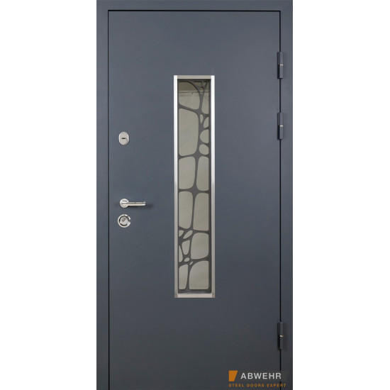Вхідні двері ABWEHR модель Solid Glass комплектація Defender