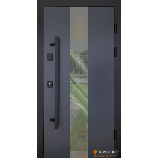 Вхідні двері ABWEHR 496 UFO BLACK COTTAGE Ral 7016 Вулиця Вхідні двері ABWEHR 496 UFO BLACK COTTAGE Ral 7016 Вулиця
