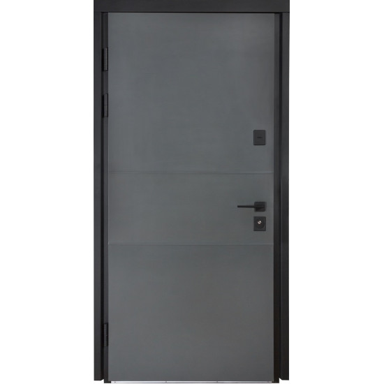 Вхідні двері COTTAGE 703/237 Metallic Grey/Вулична Vinorit Булат