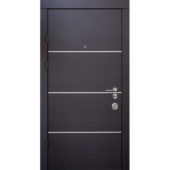 Входные двери Qdoors Авангард Горизонт AL темный