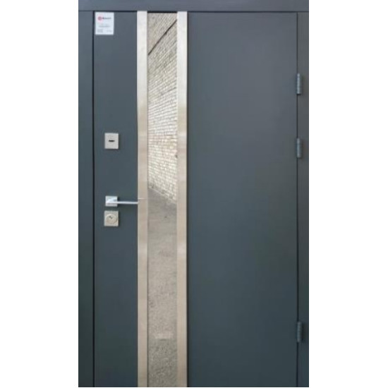 Входные двери Qdoors Норд улица металл Антрацит7021 краска/МДФ белое дерево Входные двери Qdoors Норд улица металл Антрацит7021 краска/МДФ белое дерево