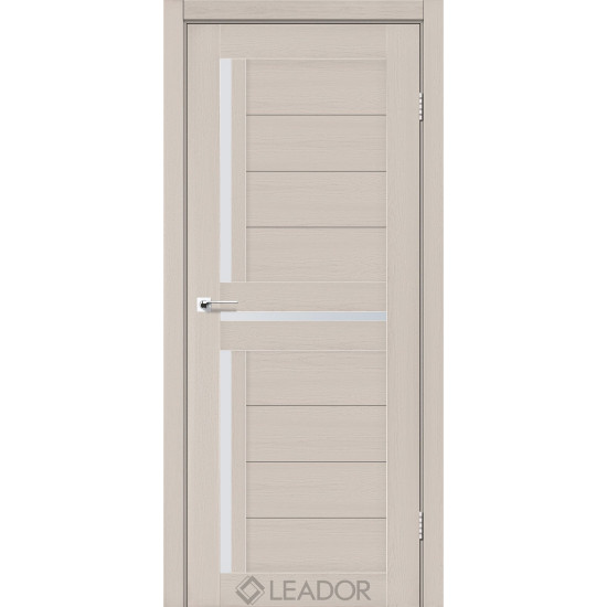 Межкомнатные двери Lazio дуб Латте Сатин белый